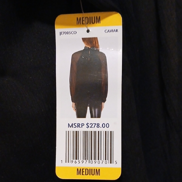 Joie Black Sheer Blouse - Picture 3 of 12